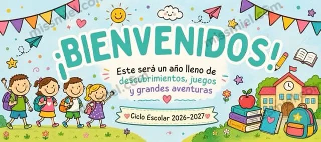 ¡Bienvenidos! Ciclo Escolar 2026-2027