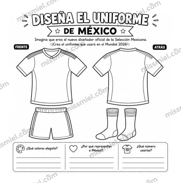 Diseña el uniforme, escudo y mascota de México para el Mundial 2026